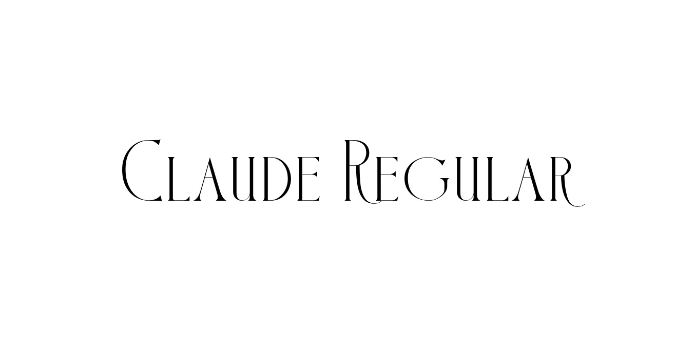 Claude Regular Font Preview