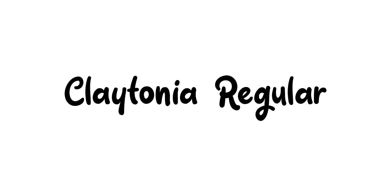 Claytonia Regular Font Preview