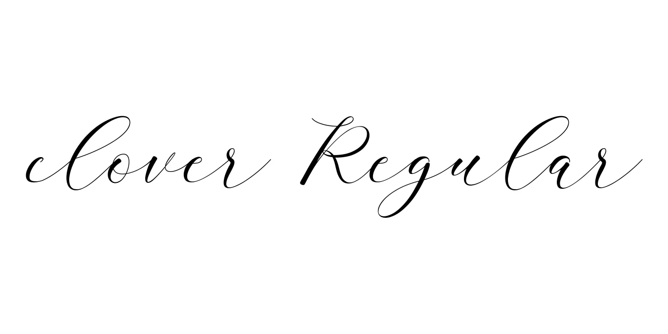 clover Regular Font Preview
