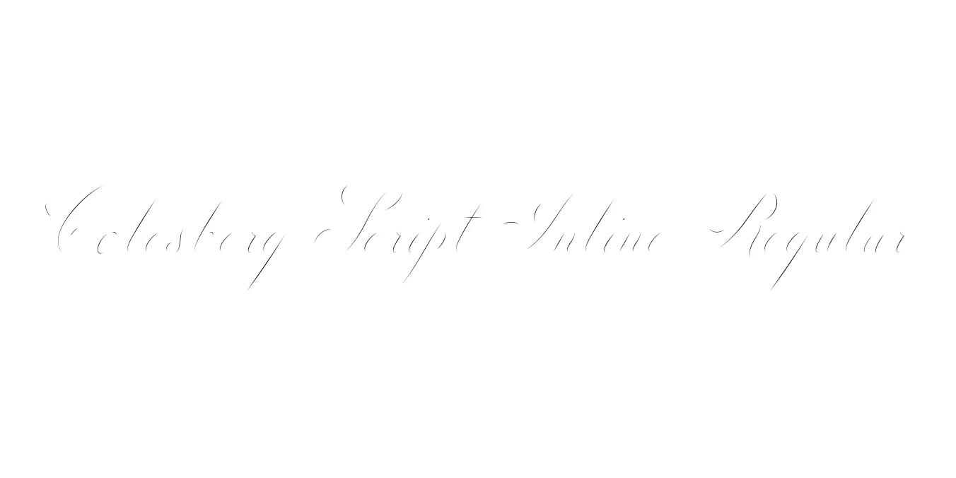 Colesberg Script Inline Regular Font Preview
