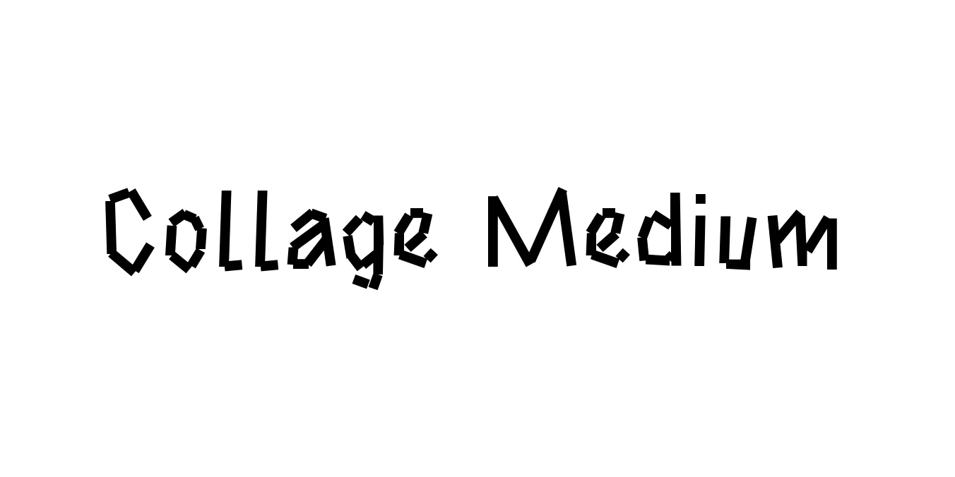 Collage Medium Font Preview
