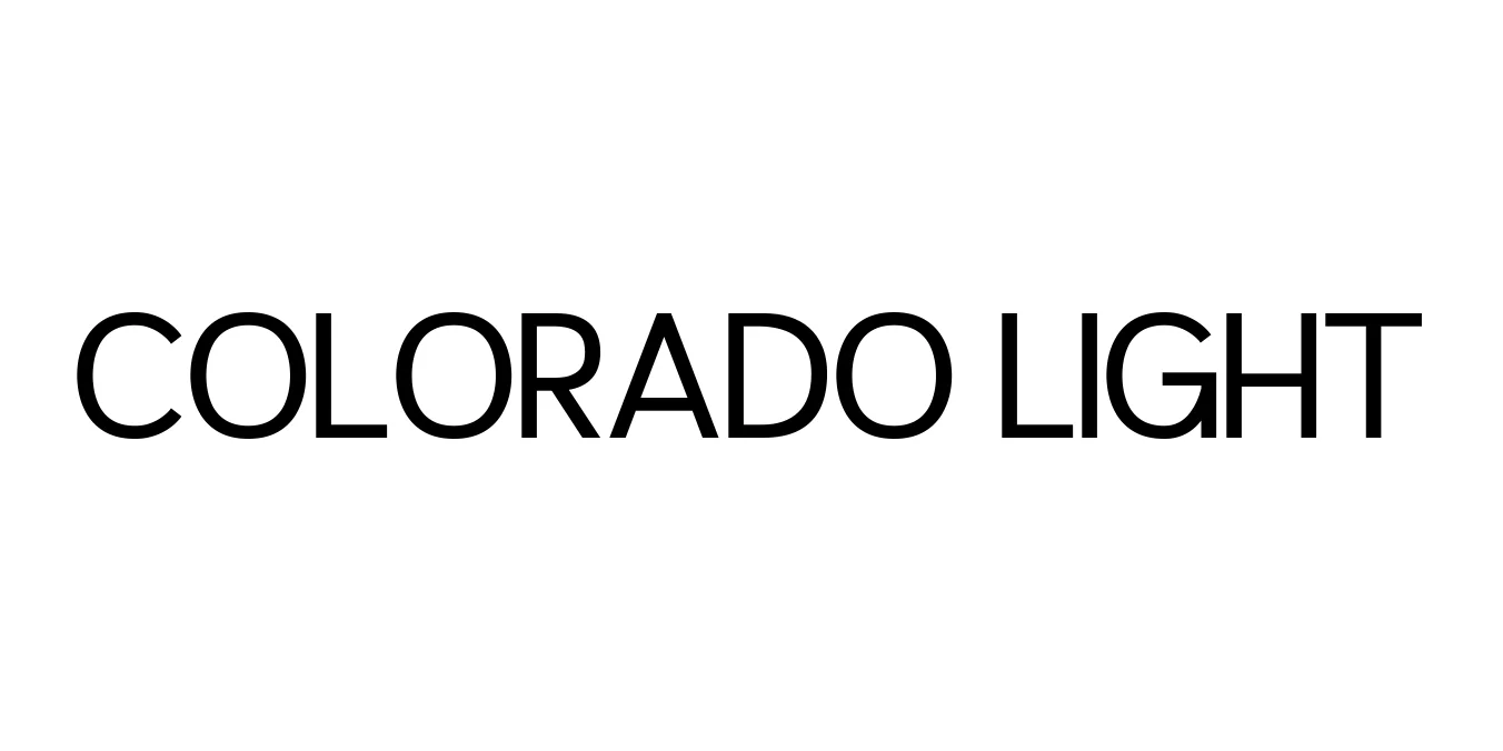 Colorado Light Font Preview