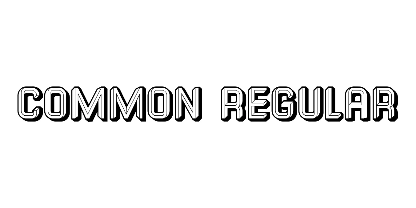 Common Regular Font Preview