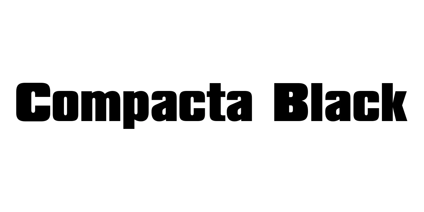 Compacta Black Font Preview