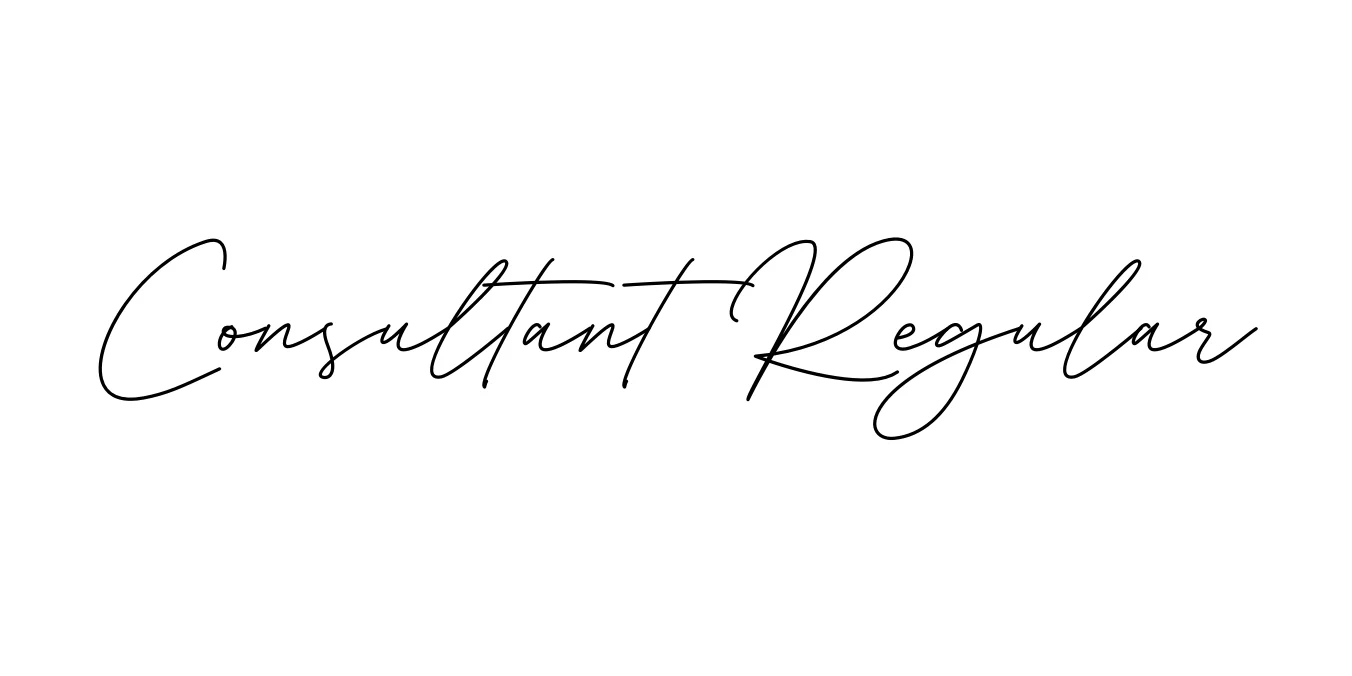 Consultant Regular Font Preview