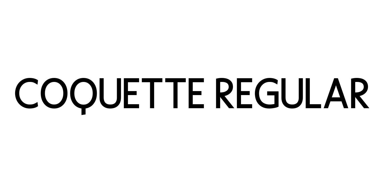 Coquette Regular Font Preview