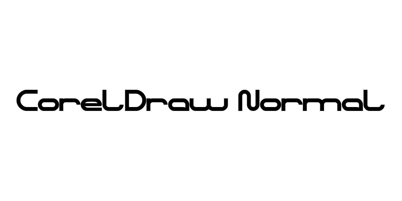 CorelDraw Normal Font Preview