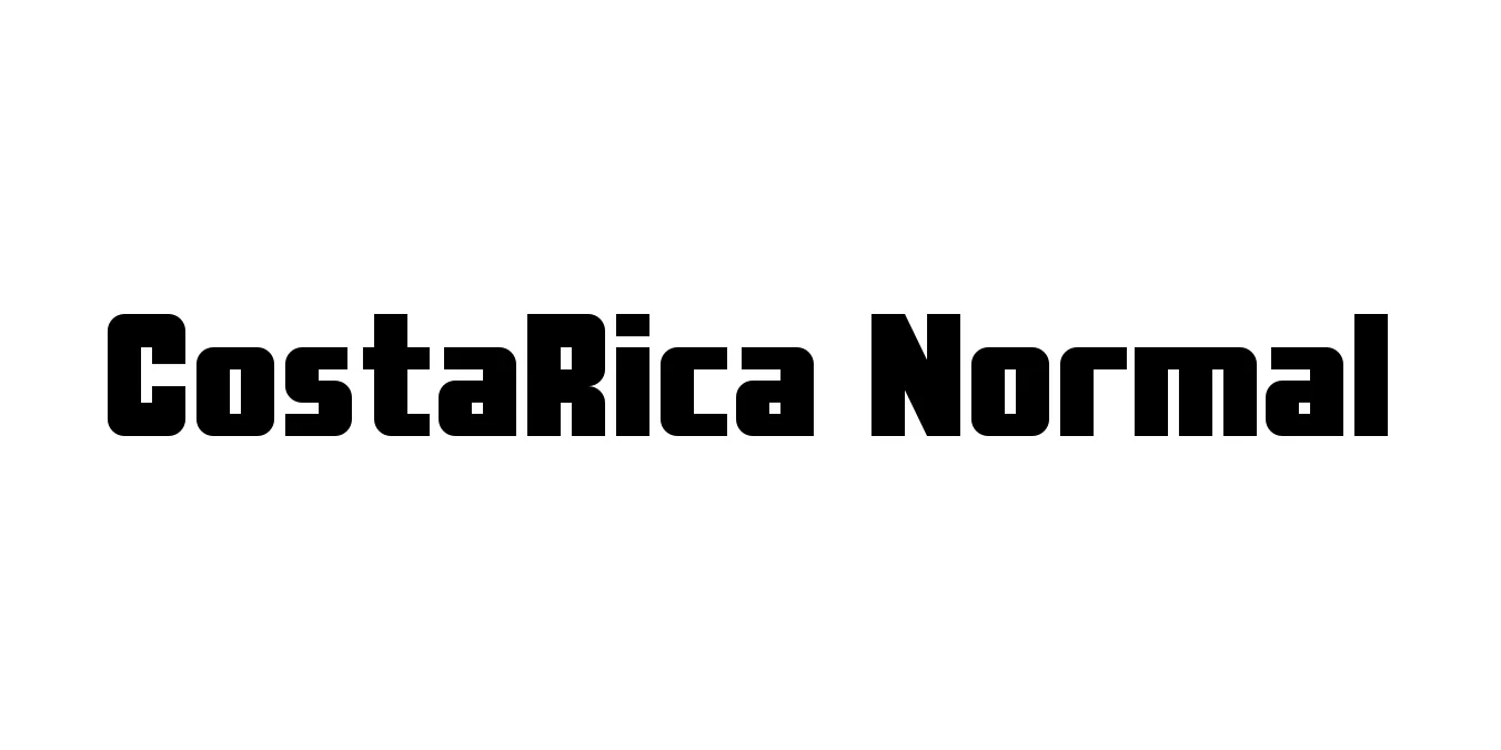 CostaRica Normal Font Preview