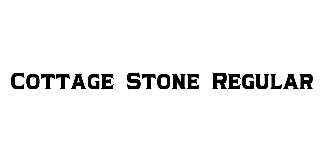 Cottage Stone Regular Font Preview