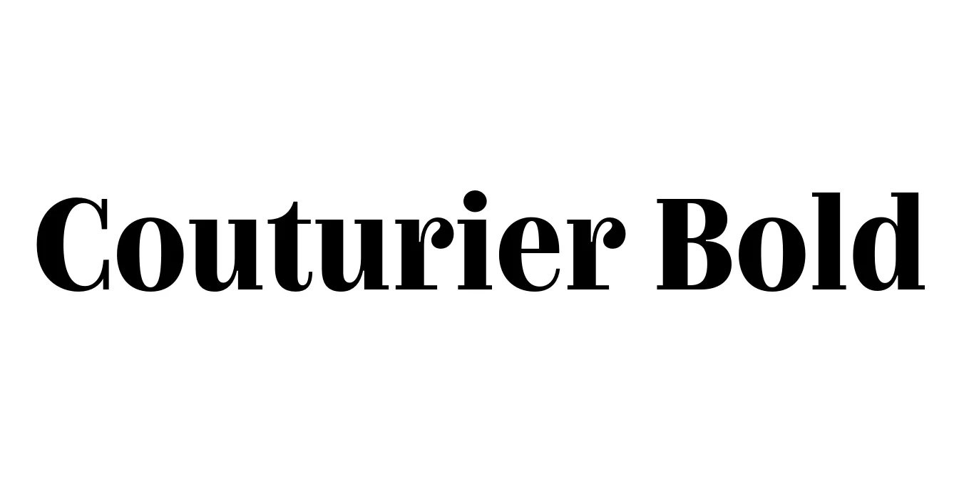 Couturier Bold Font Preview