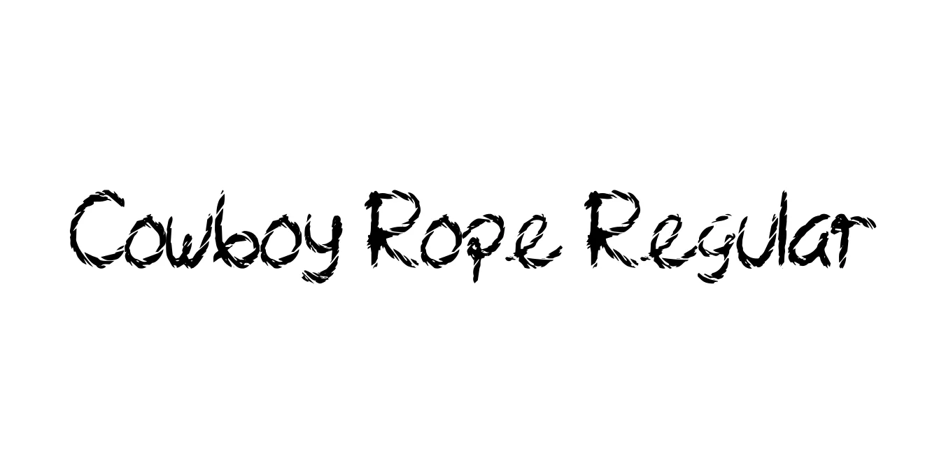 Cowboy Rope Regular Font Preview