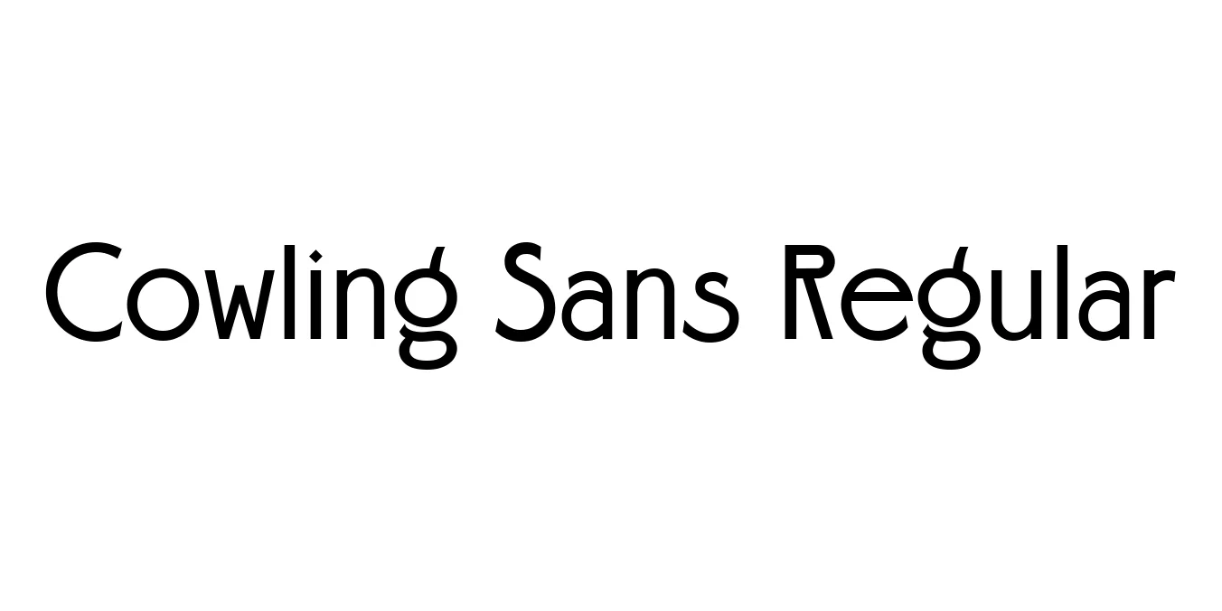 Cowling Sans Regular Font Preview