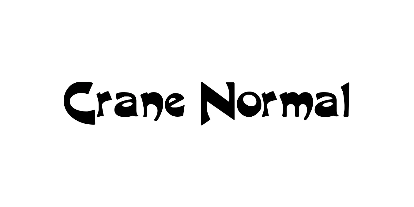 Crane Normal Font Preview
