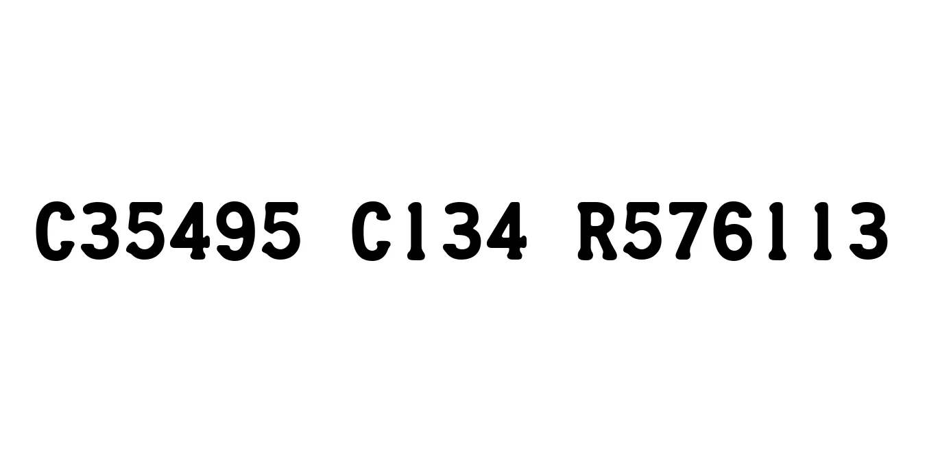 Credit Card Regular Font Preview
