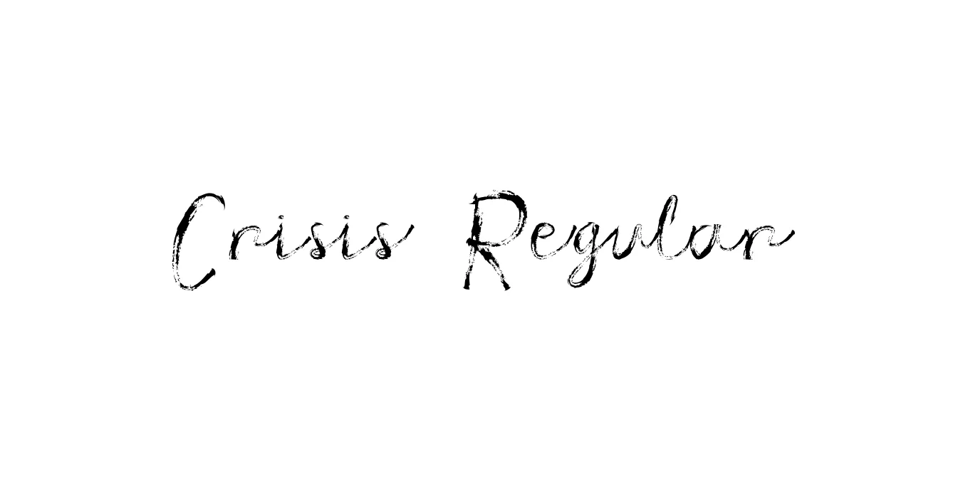 Crisis Regular Font Preview
