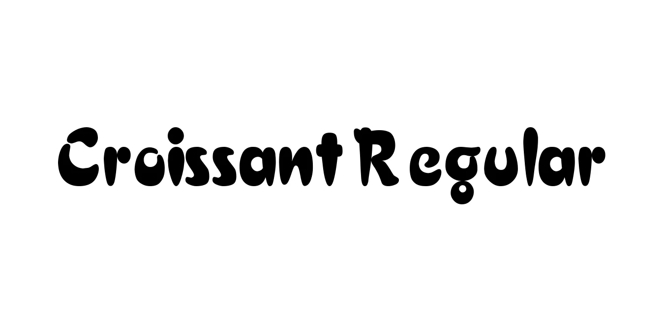 Croissant Regular Font Preview