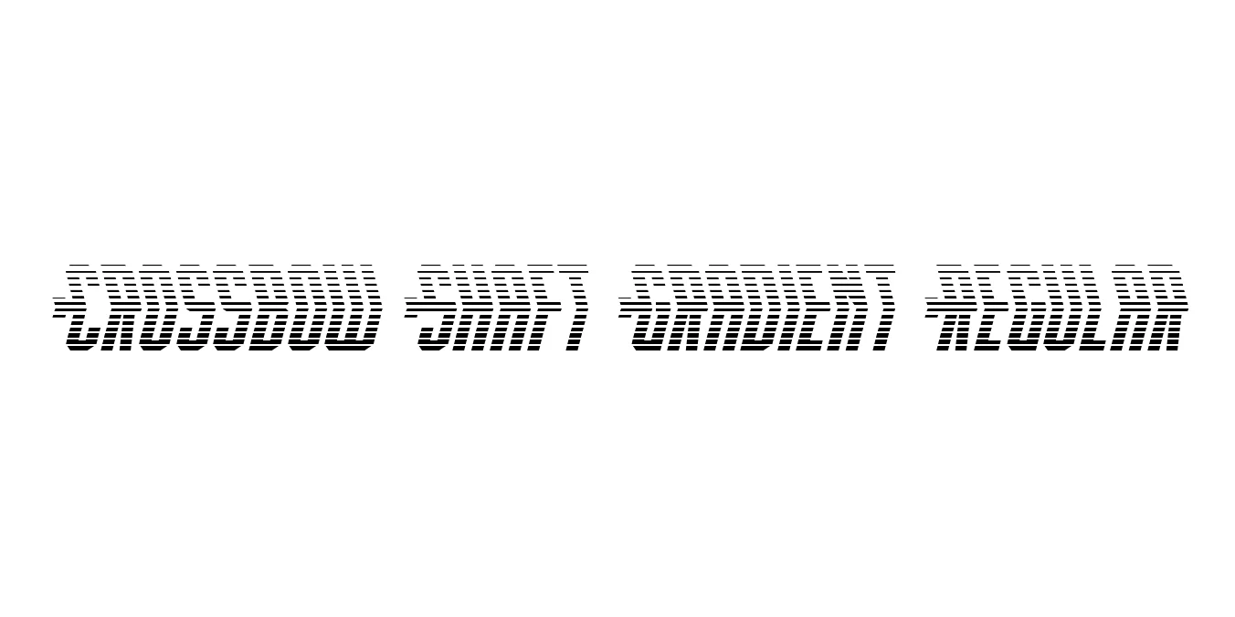 Crossbow Shaft Gradient Regular Font Preview