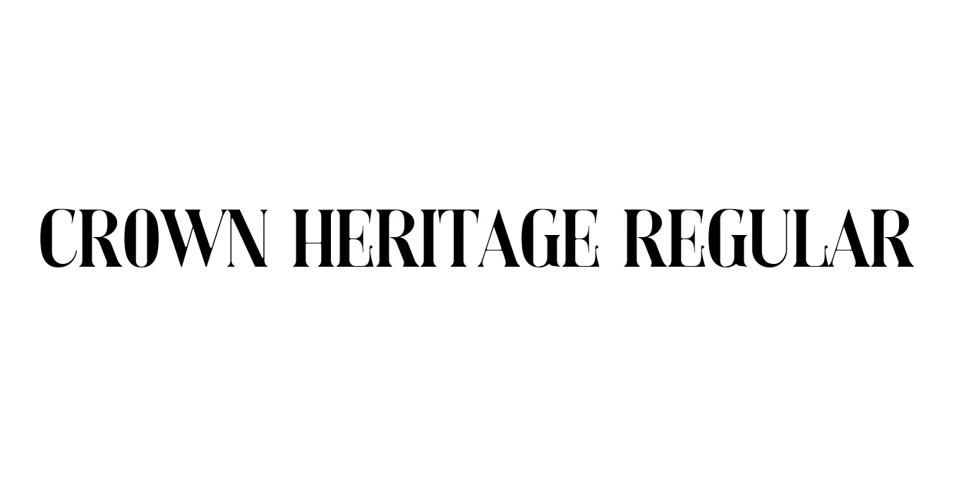 Crown Heritage Regular Font Preview