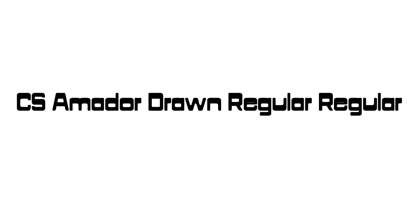 CS Amador Drawn Regular Regular Font Preview