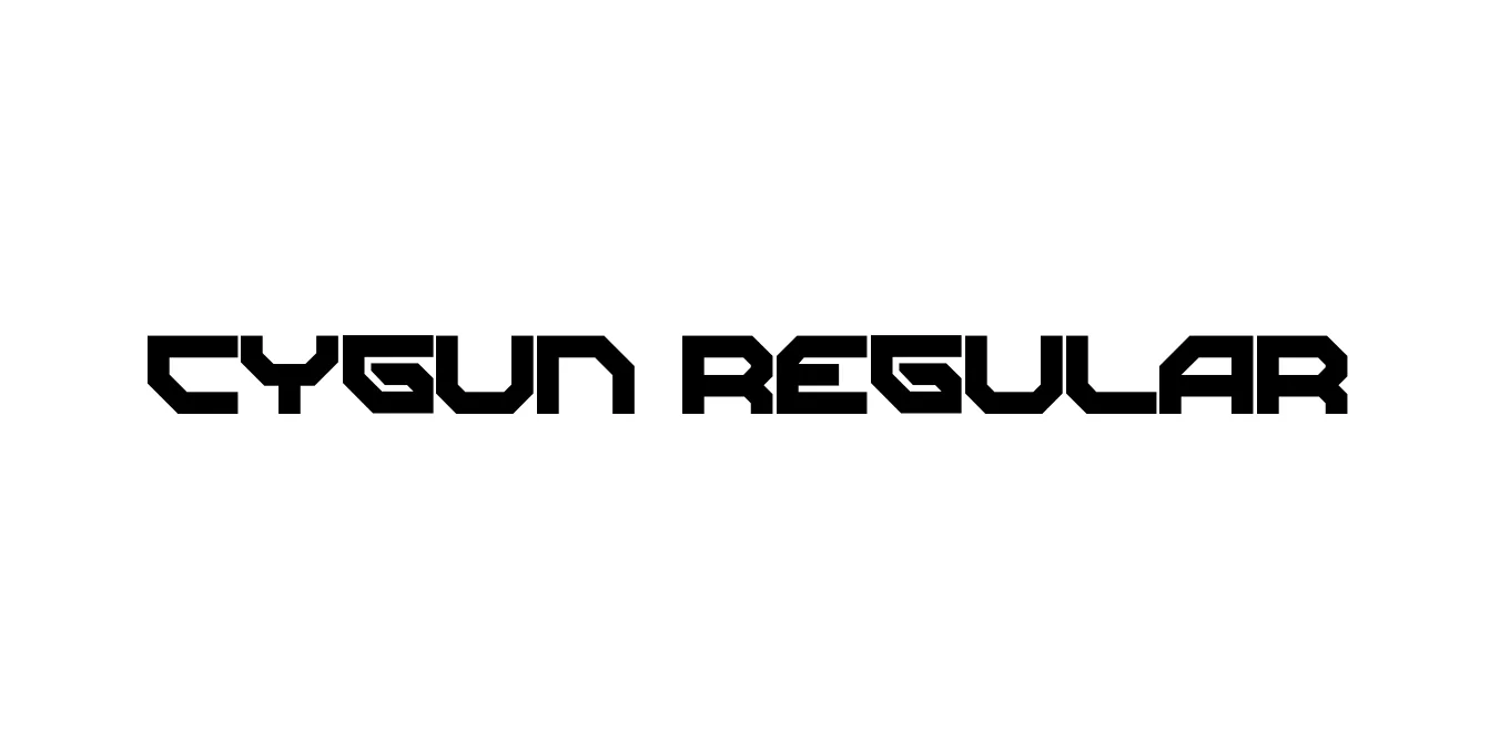 CYGUN Regular Font Preview