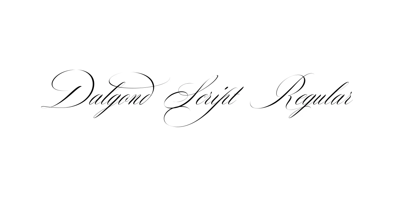 Dalgond Script Regular Font Preview
