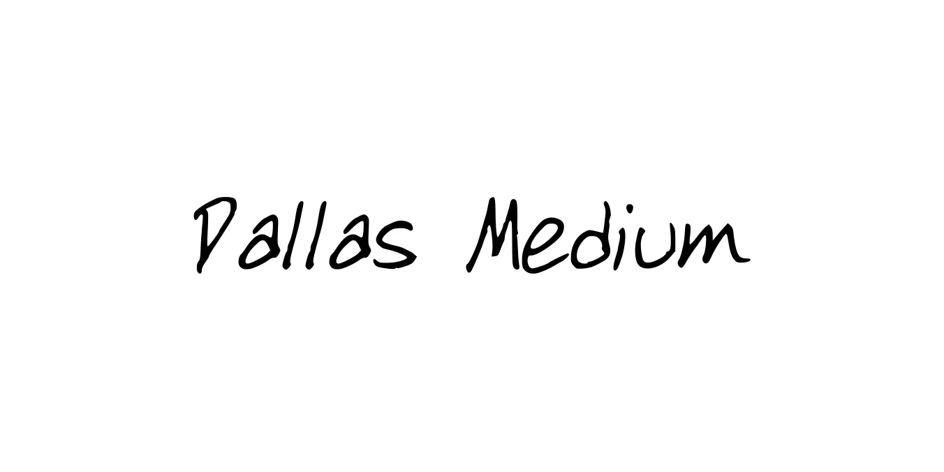 Dallas Medium Font Preview