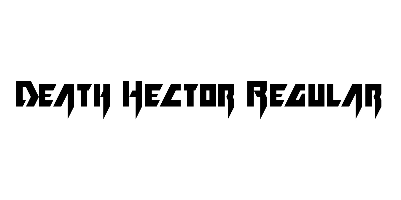 Death Hector Regular Font Preview