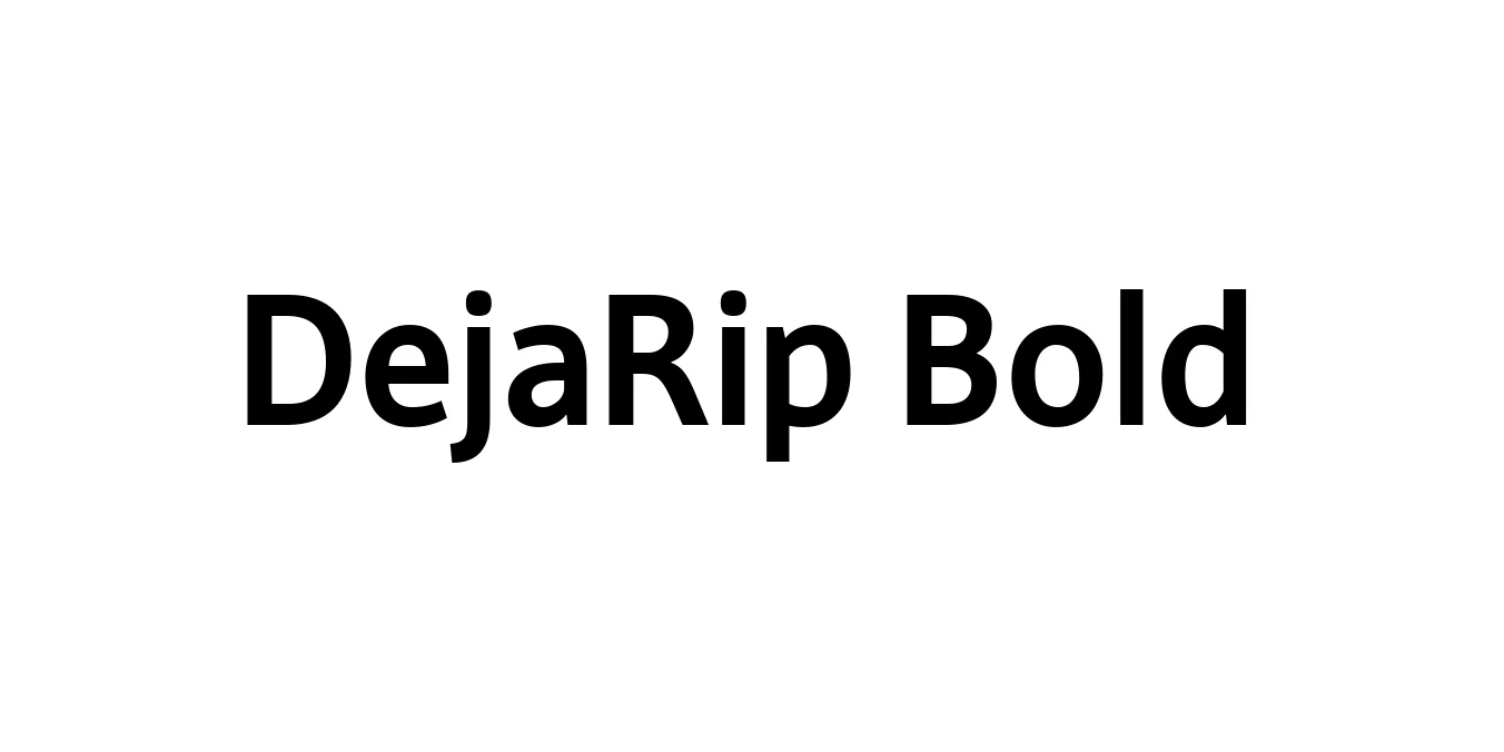 DejaRip Bold Font Preview