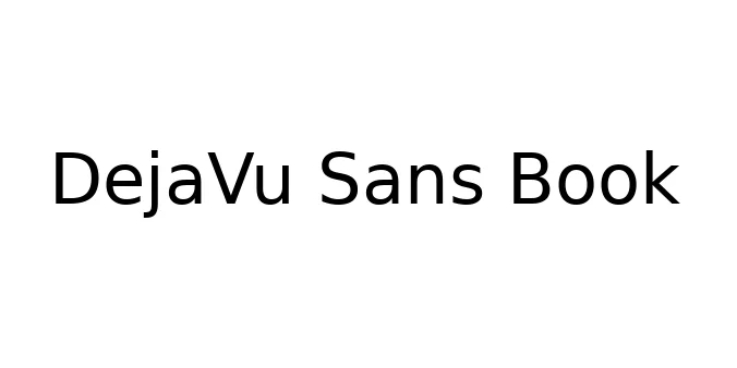 DejaVu Sans Book Font Preview