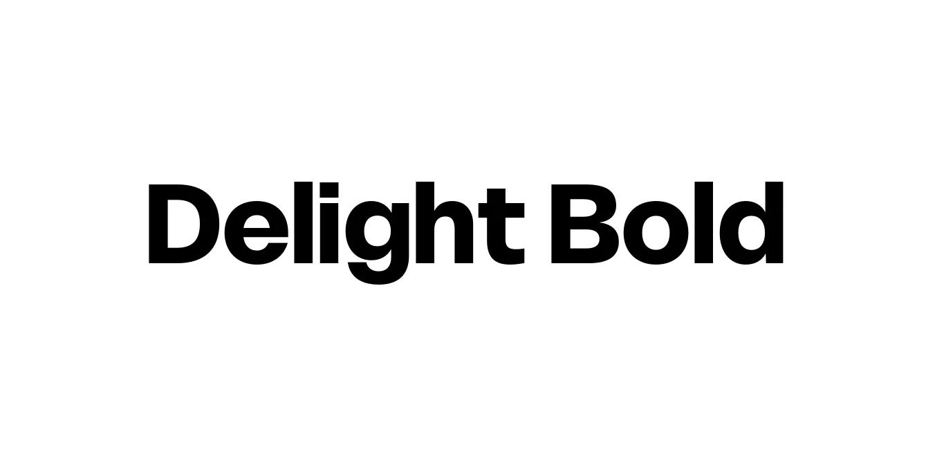 Delight Bold Font Preview
