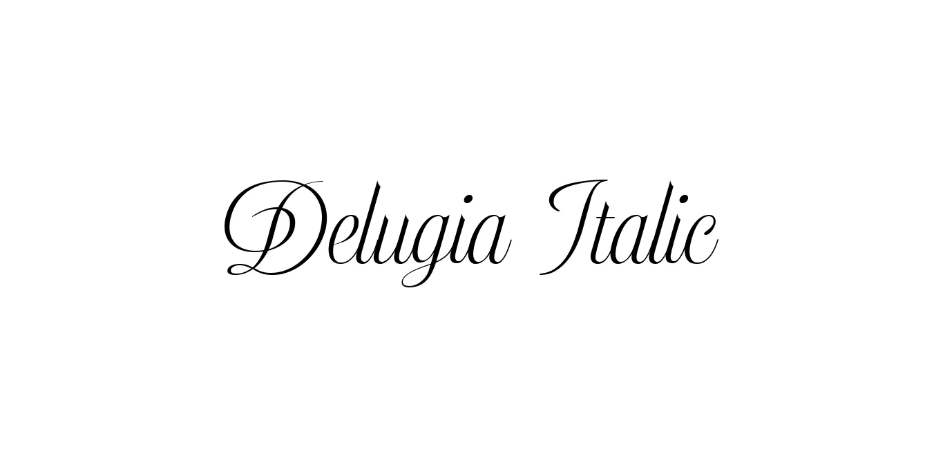 Delugia Italic Font Preview
