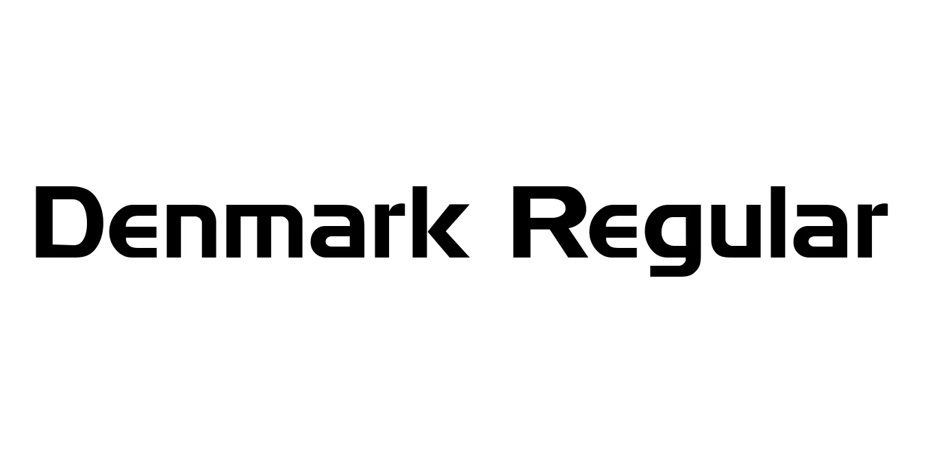 Denmark Regular Font Preview