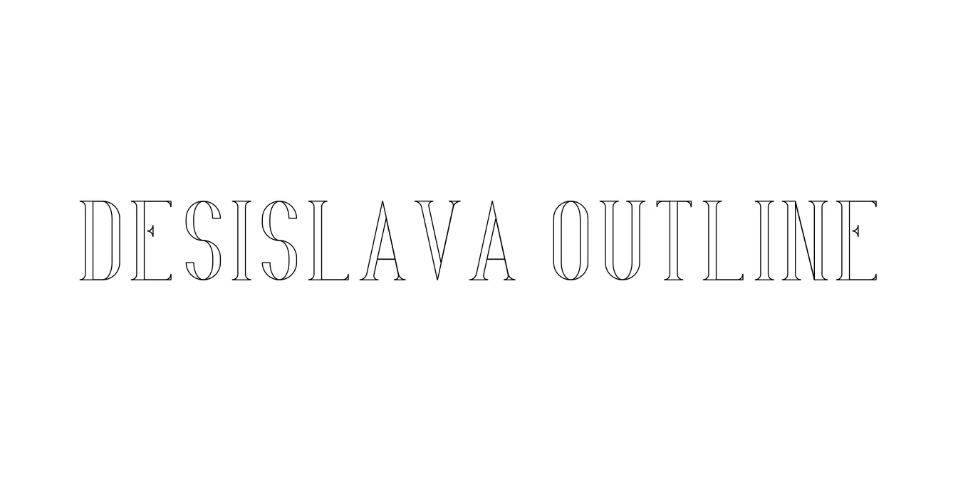 Desislava Outline Font Preview