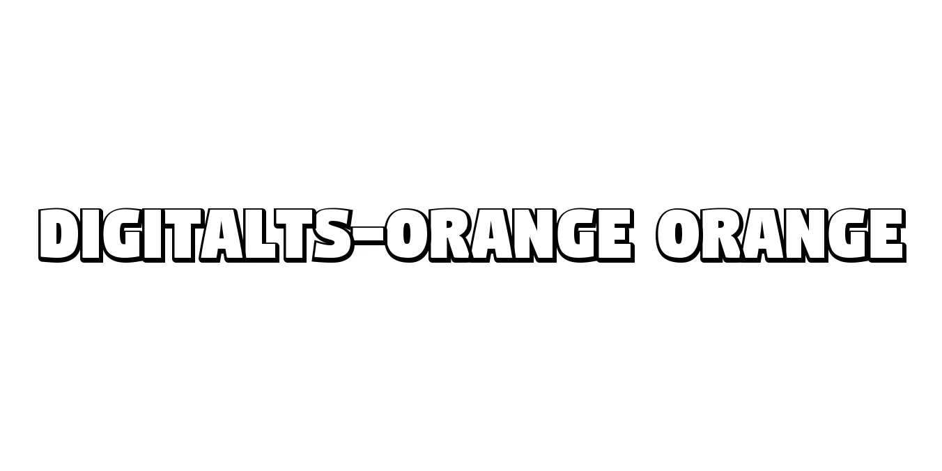 DigitaltS-Orange Orange Font Preview