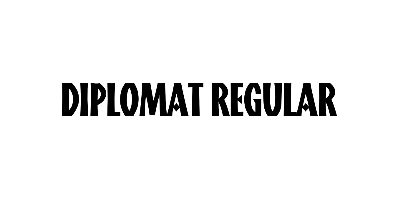Diplomat Regular Font Preview