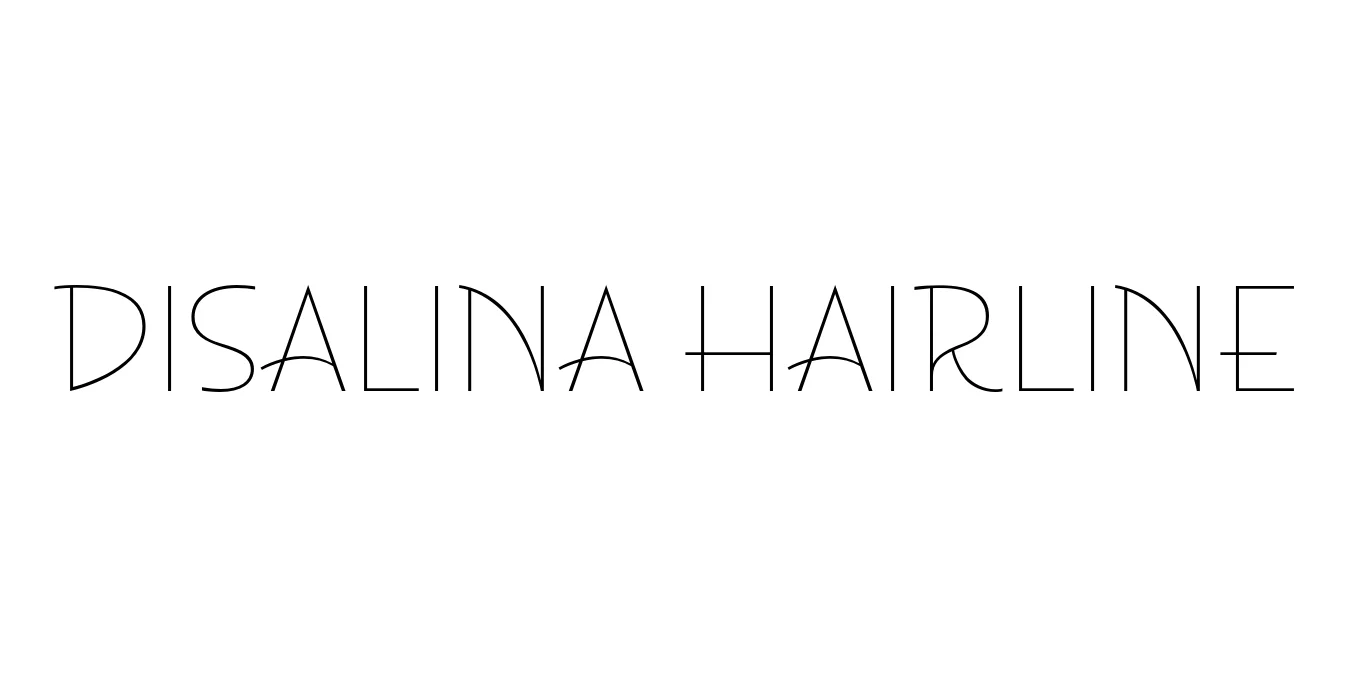 Disalina Hairline Font Preview