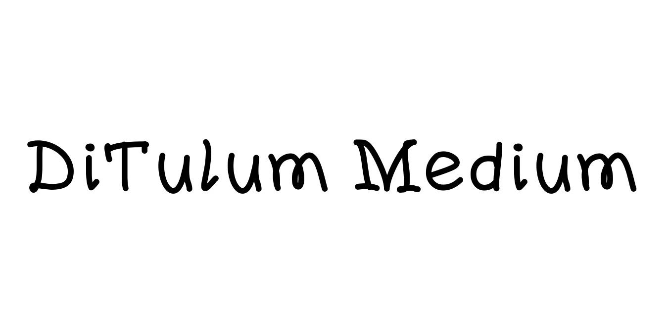 DiTulum Medium Font Preview