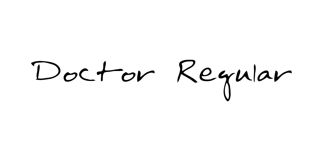 Doctor Regular Font Preview