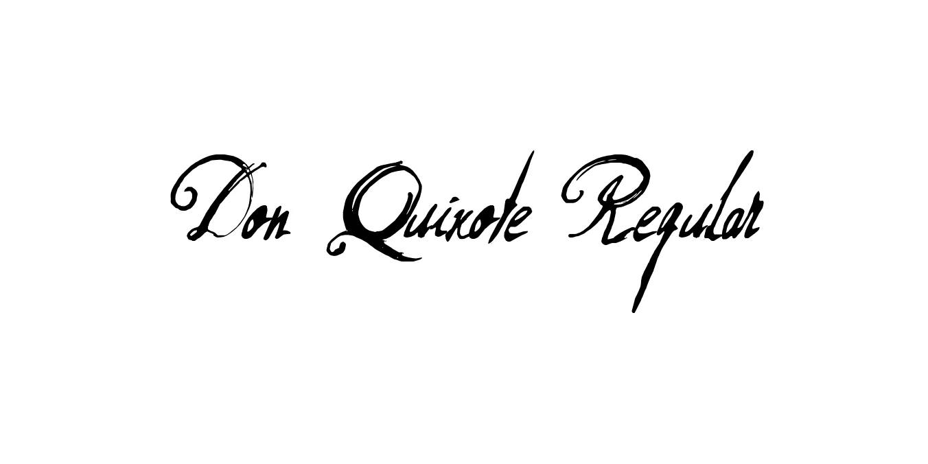 Don Quixote Regular Font Preview