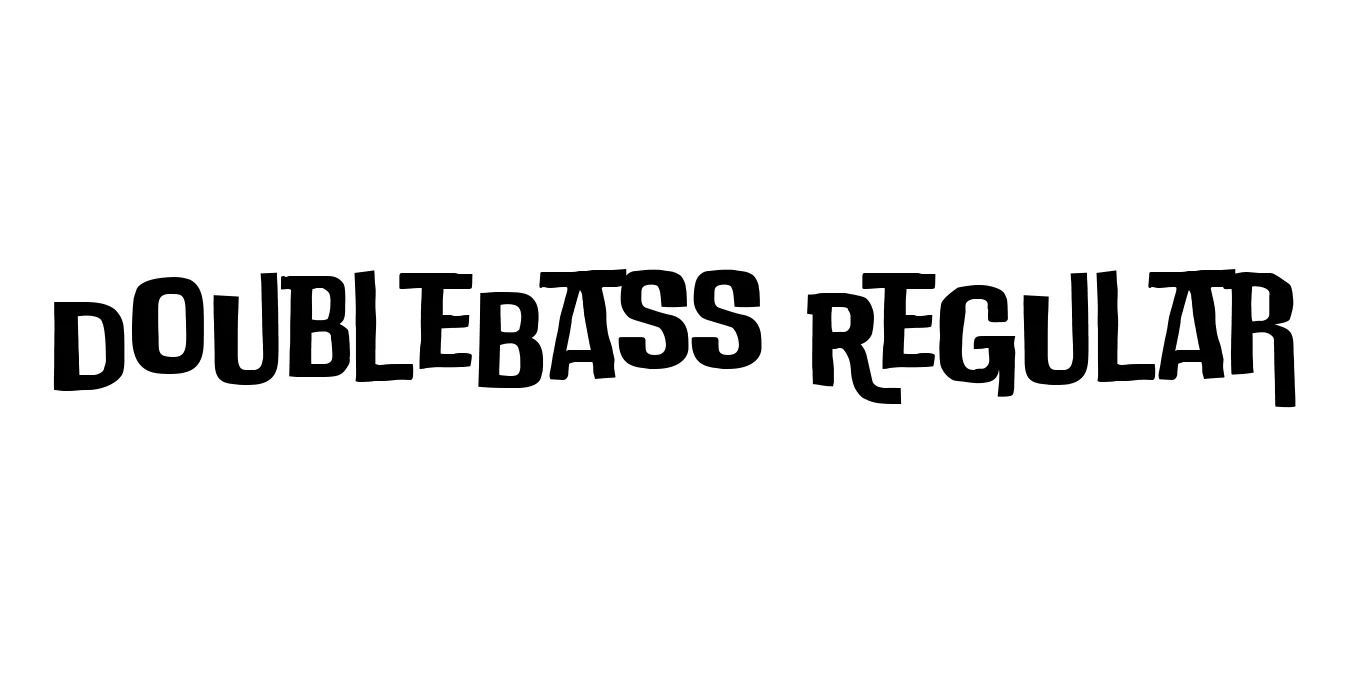 DoubleBass Regular Font Preview