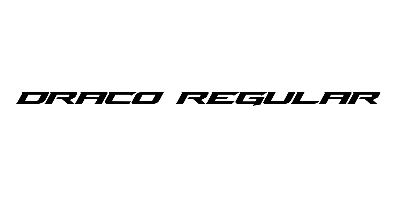 Draco Regular Font Preview