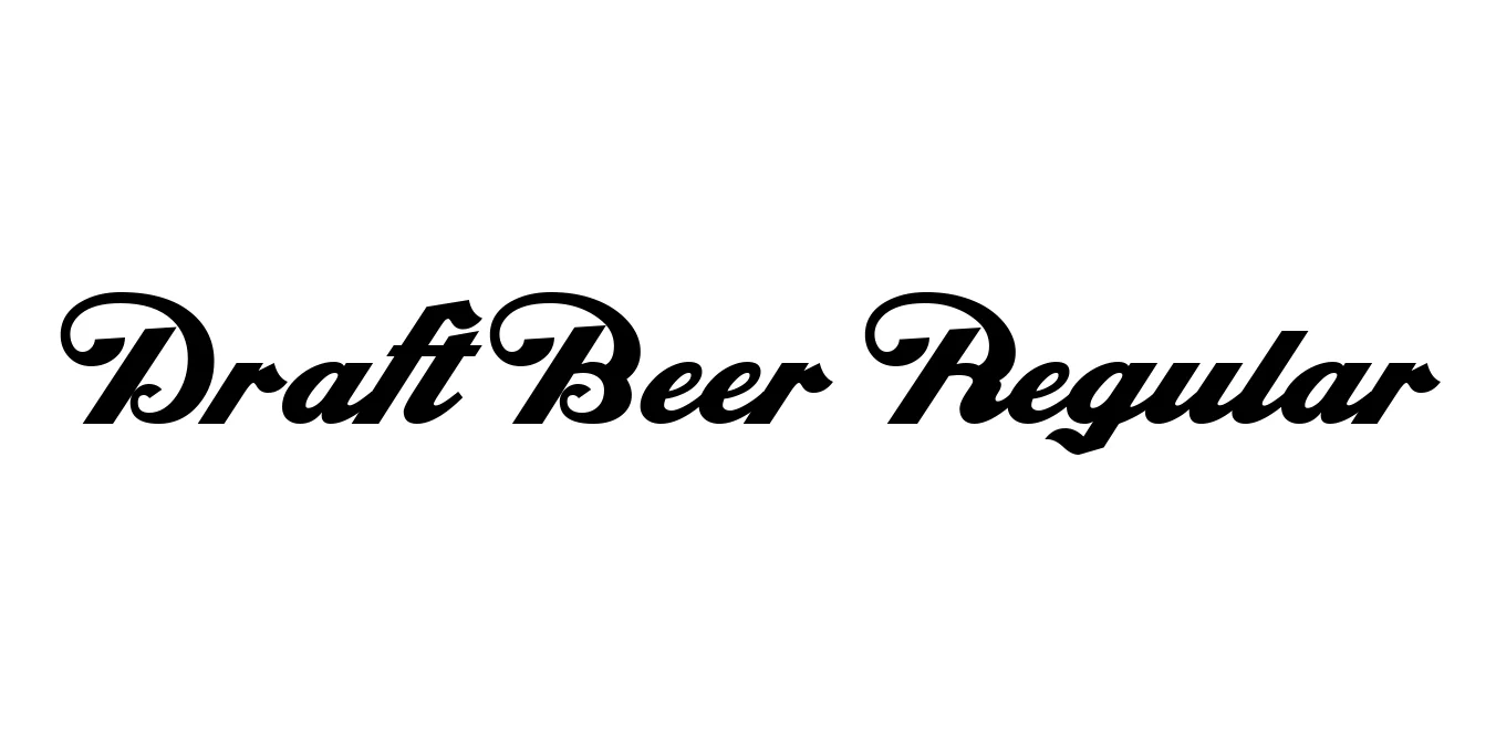 Draft Beer Regular Font Preview