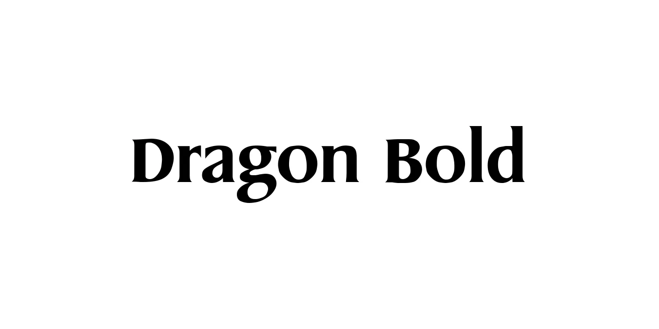 Dragon Bold Font Preview