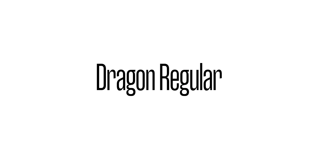 Dragon Regular Font Preview