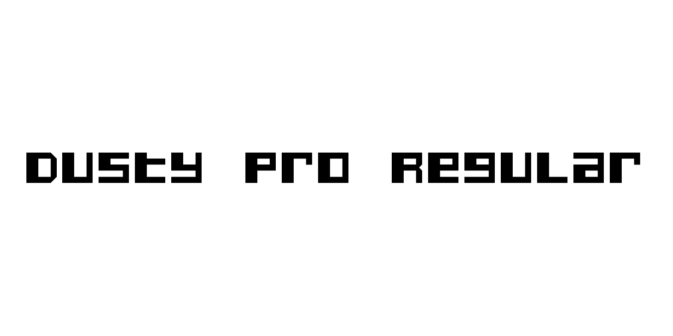 Dusty Pro Regular Font Preview