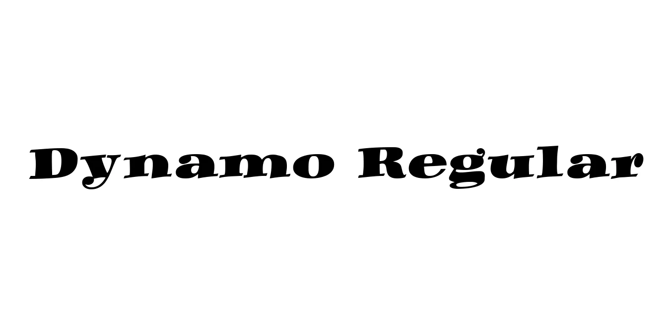Dynamo Regular Font Preview