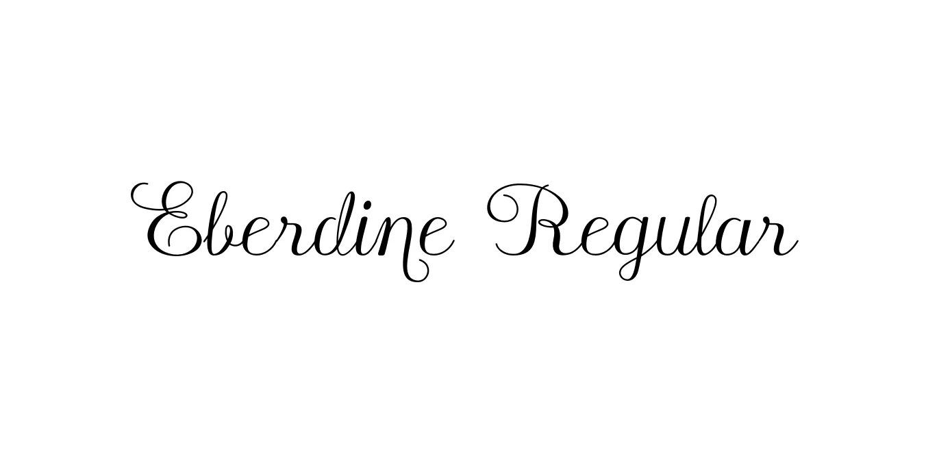 Eberdine Regular Font Preview