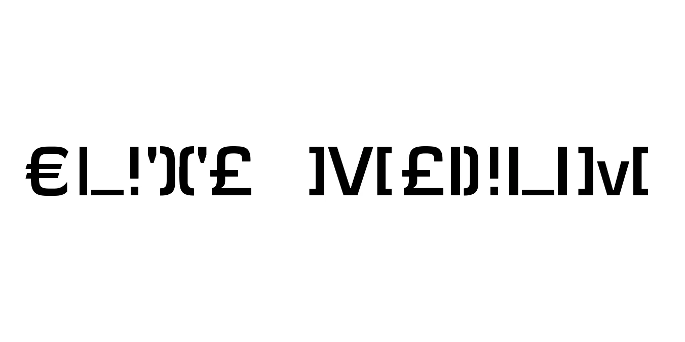 Elite Medium Font Preview