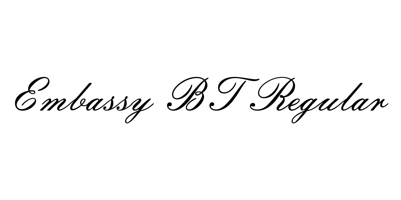 Embassy BT Regular Font Preview