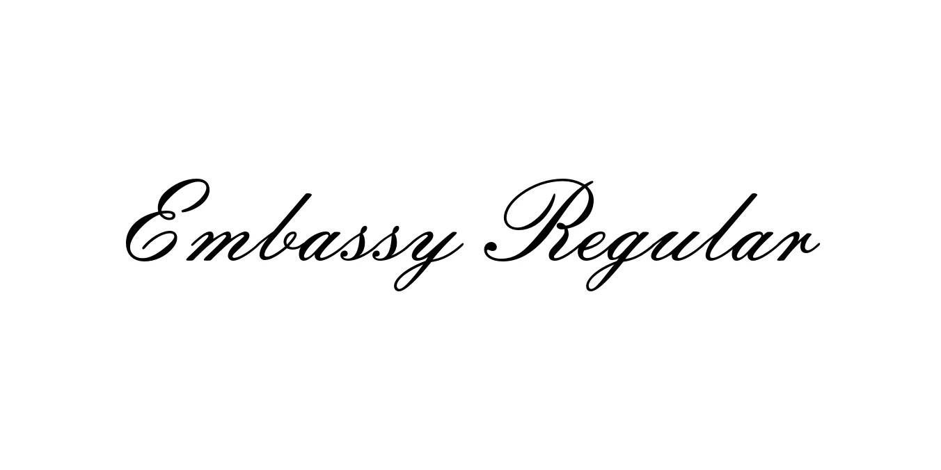 Embassy Regular Font Preview